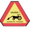 Koneita Työssä Varoitusmerkki, Peltiä