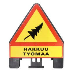 Hakkuutyömaa Varoitusmerkki, Kolmiojalka VL159